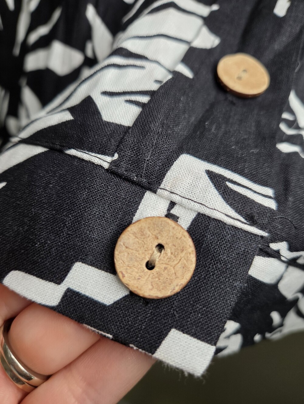 Women's Panama Jack Linen Blend Button Front Shirt Sz Medium - Picture 7 of 10